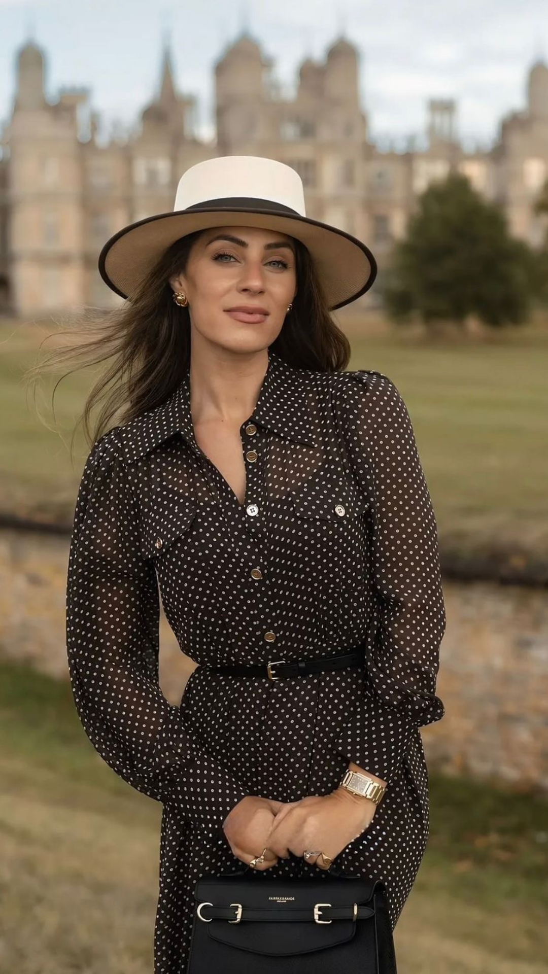 Polka Belted Dress
