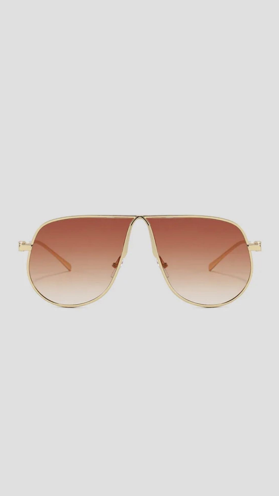 Luxe oversized aviators Sunglasses