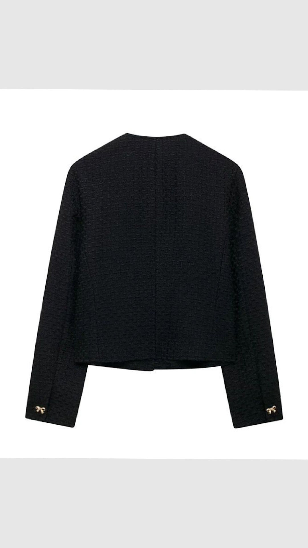 Bow Tweed Blazer