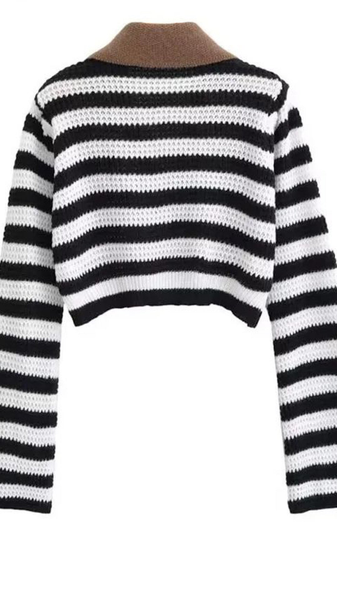Striped Crop Sweater