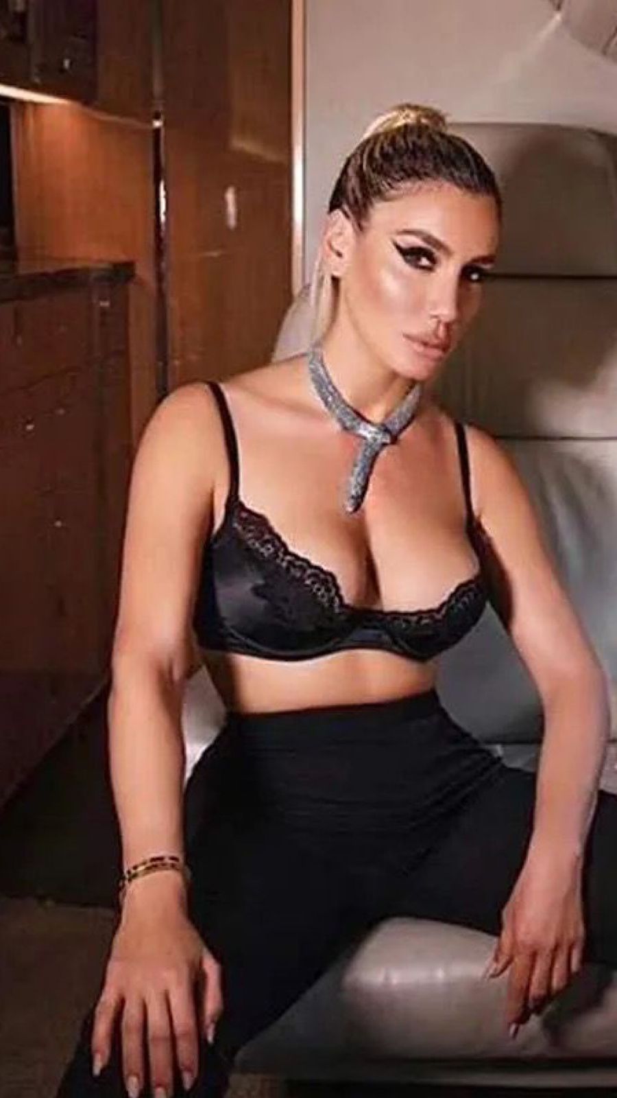 Rhinestone Snake Neckpiece