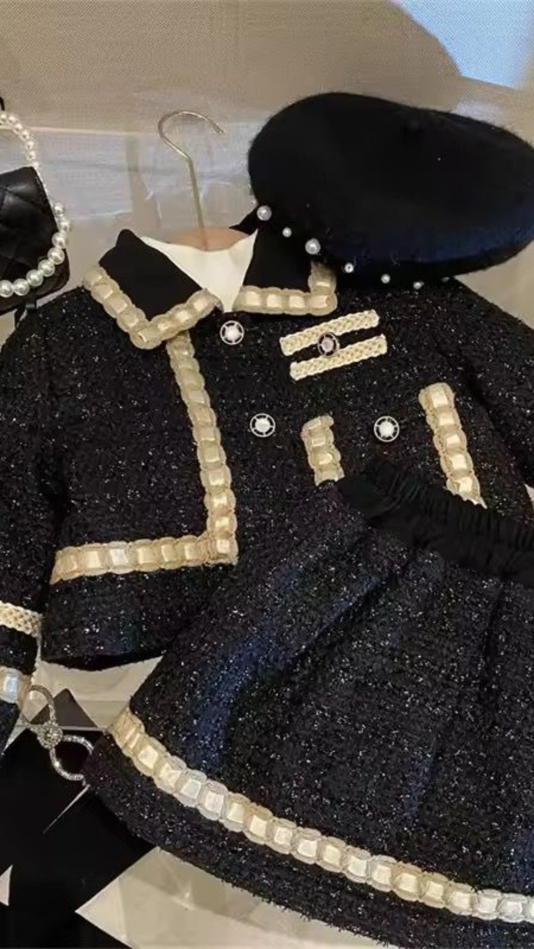 Snowflakes Tweed Set