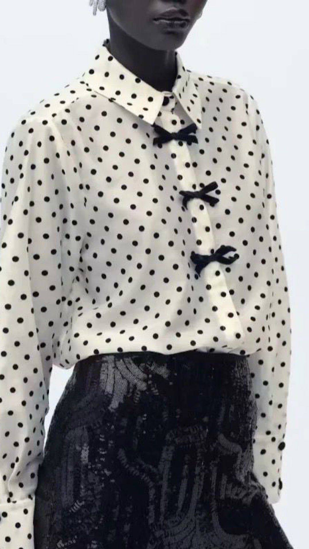 Dotted Elegance Blouse