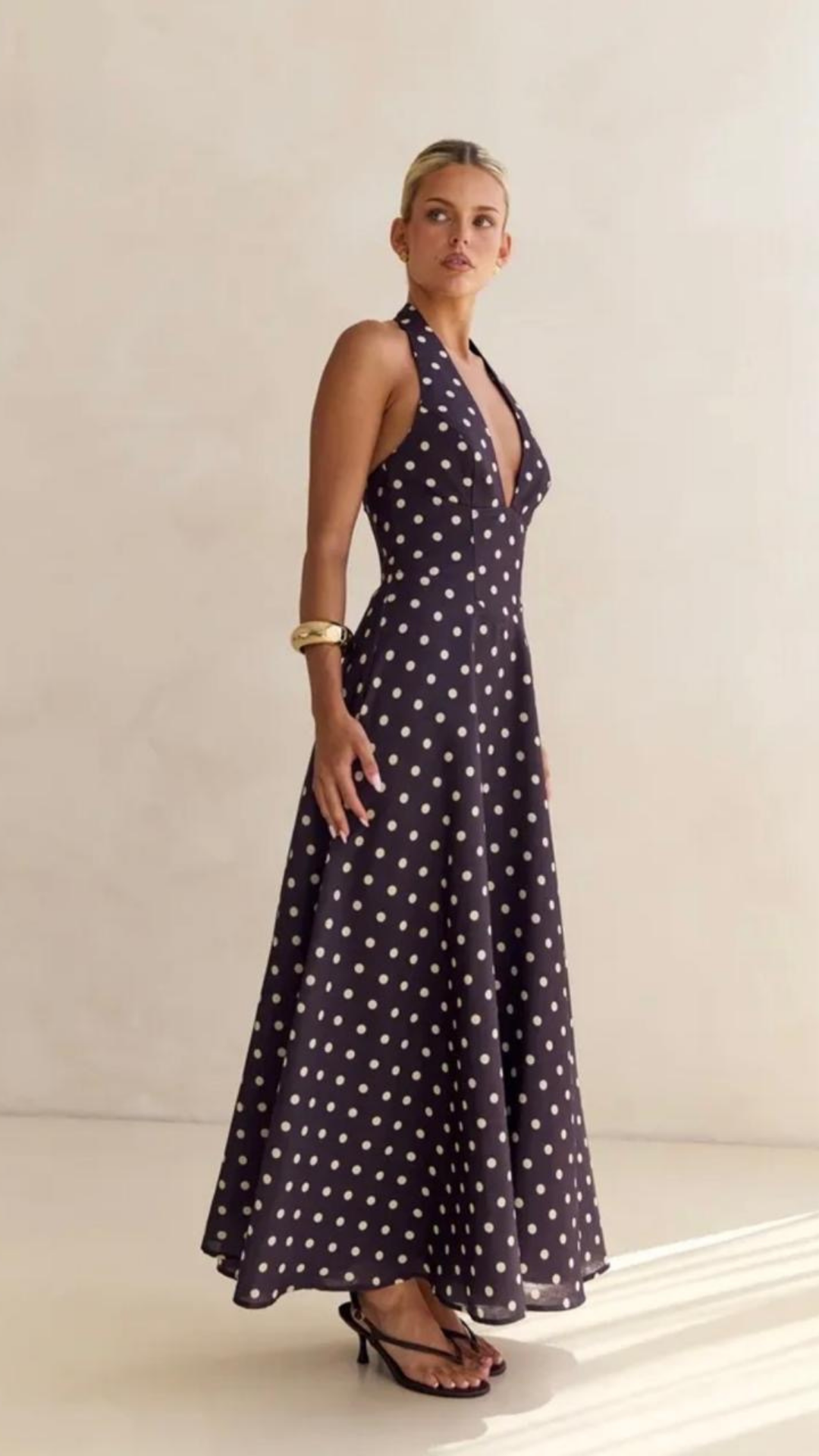 Halter Polka Dress