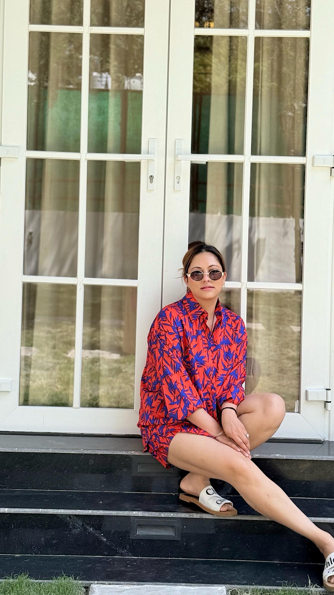 Printed Shirt & Shorts Set