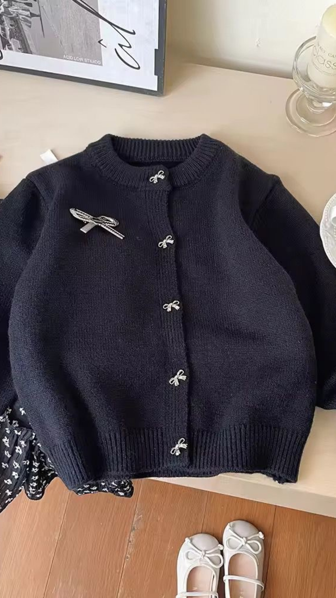 Mini Bow Cardigan