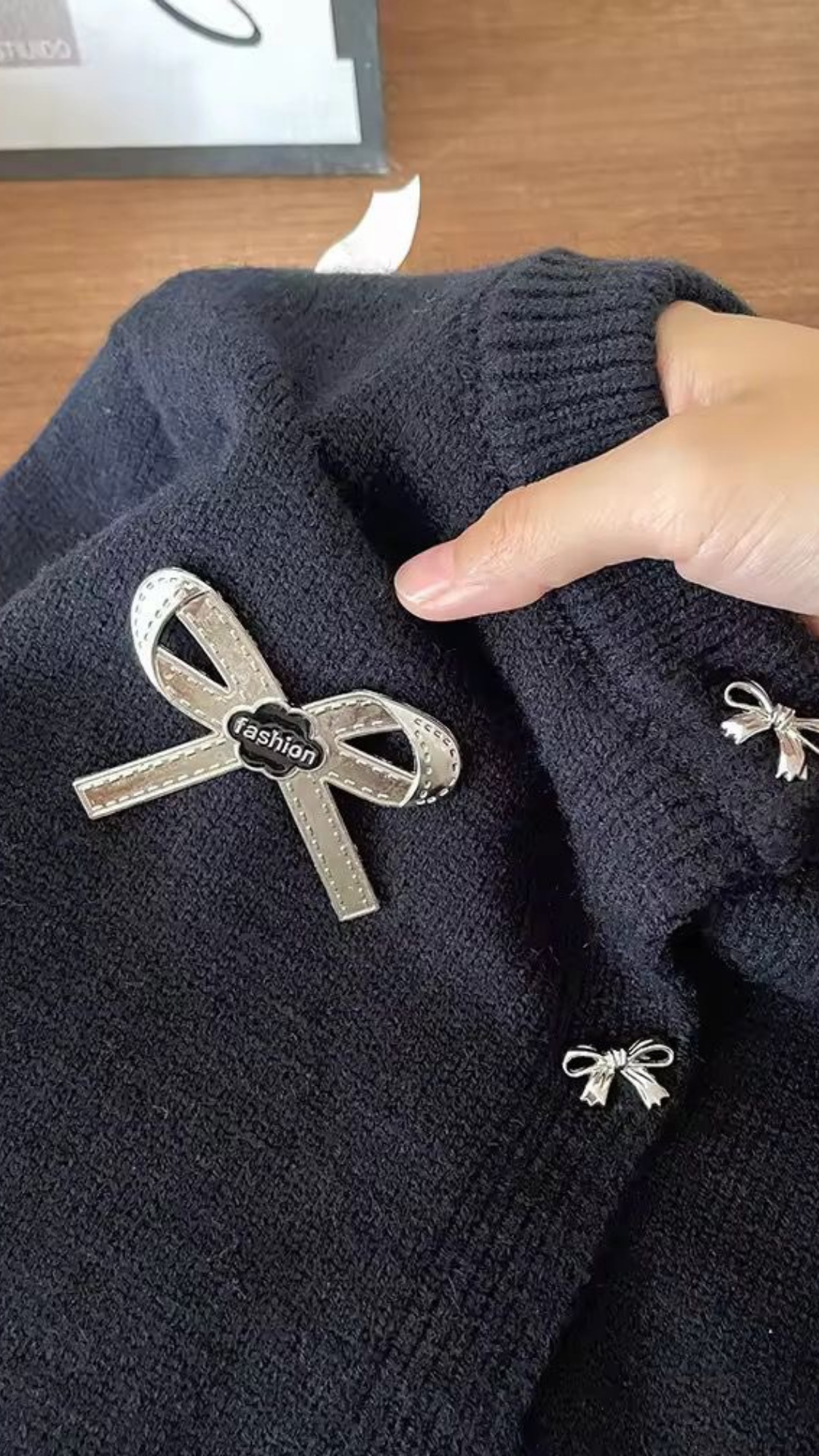 Mini Bow Cardigan