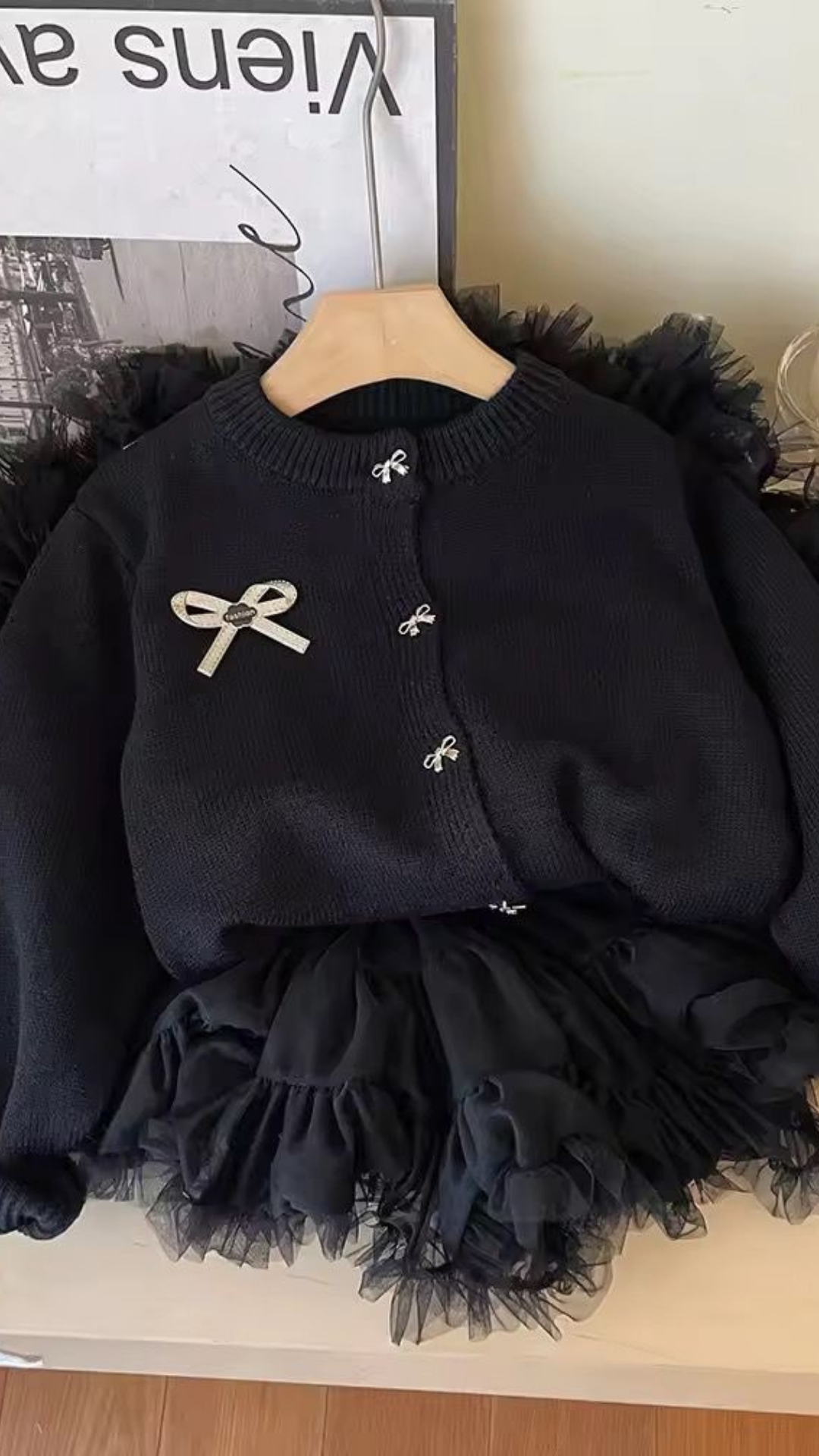 Mini Bow Cardigan