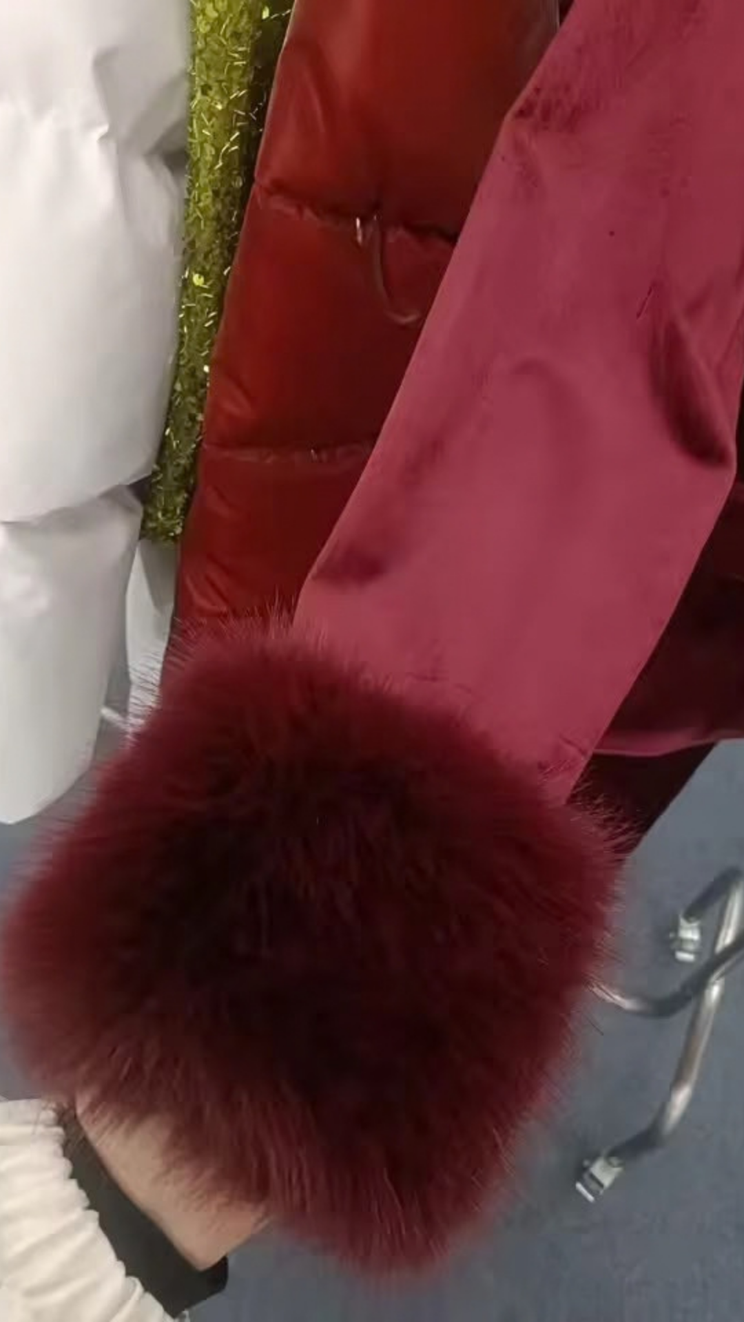 Fur blazer set