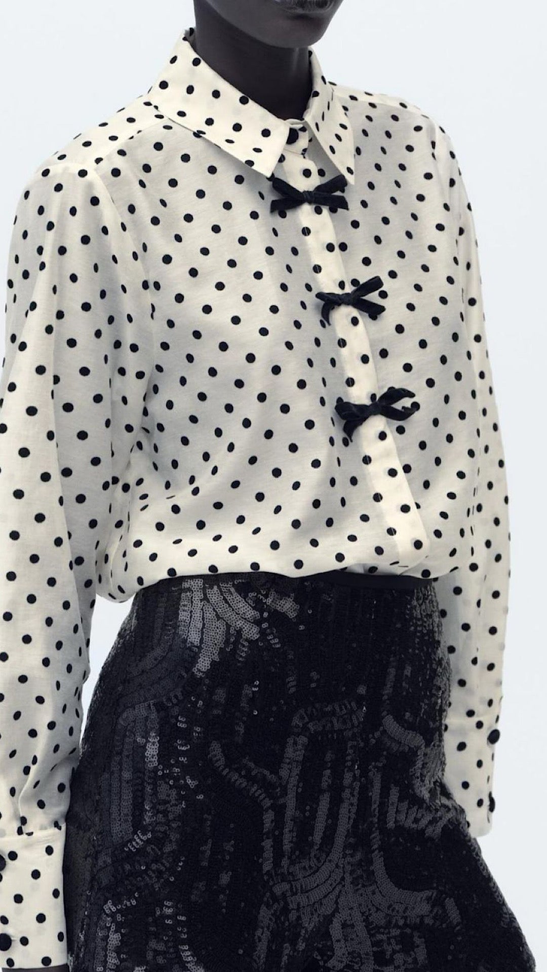 Dotted Elegance Blouse
