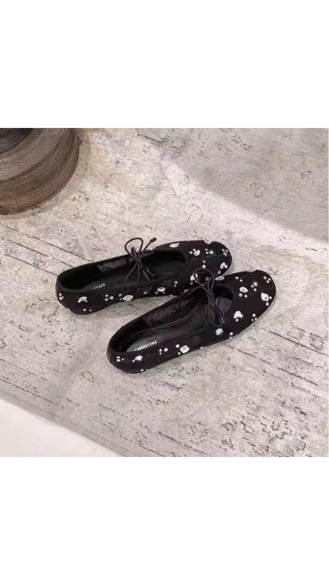 Studded ballerinas