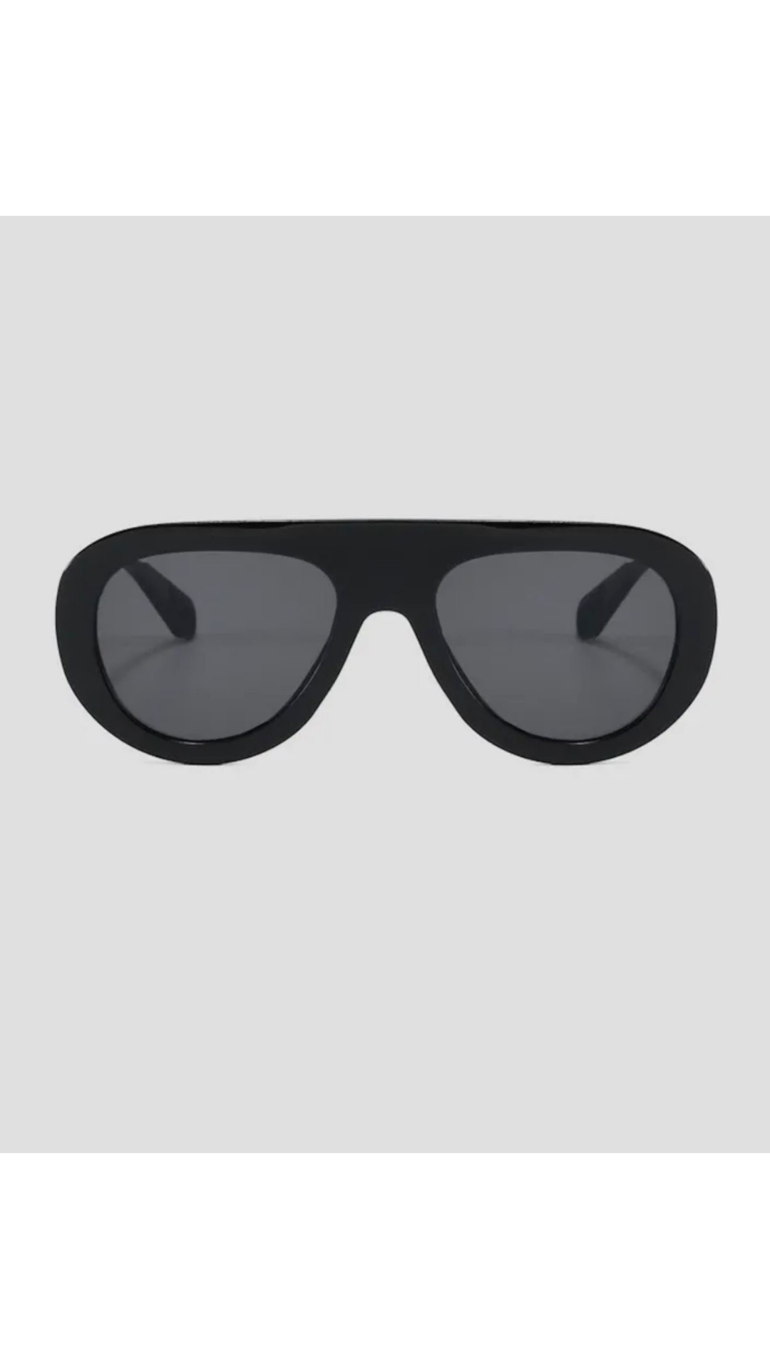 Black aviator sunglasses
