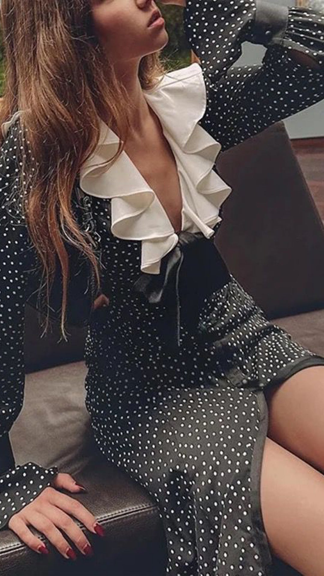 Printed Ruffle Dress