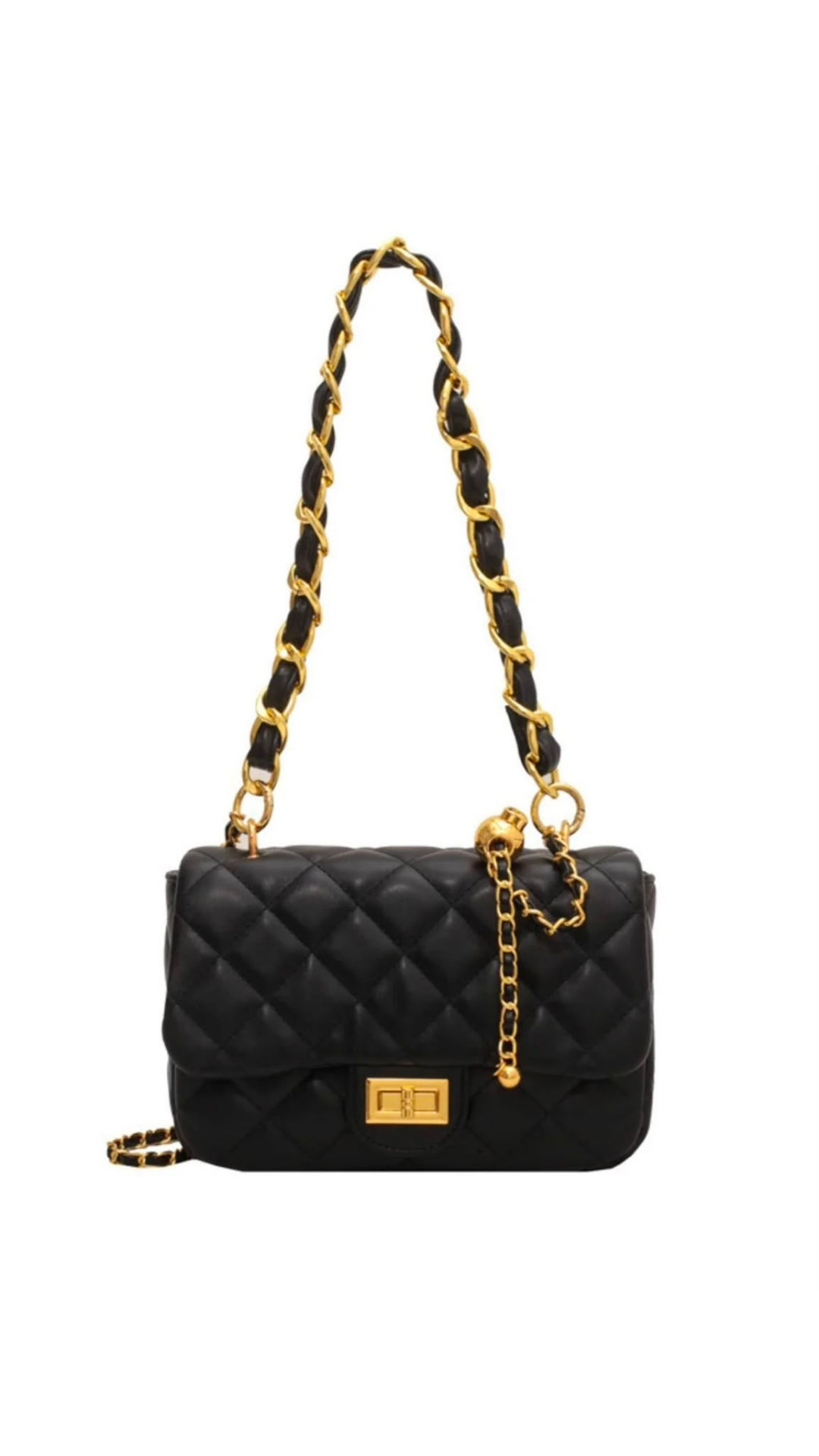 Double chain crossbody bag