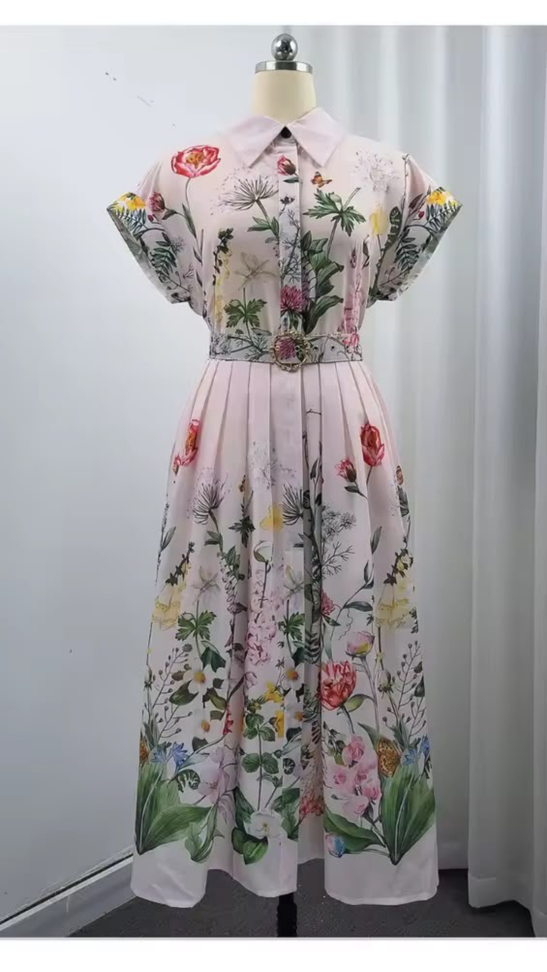 Floral belted dress