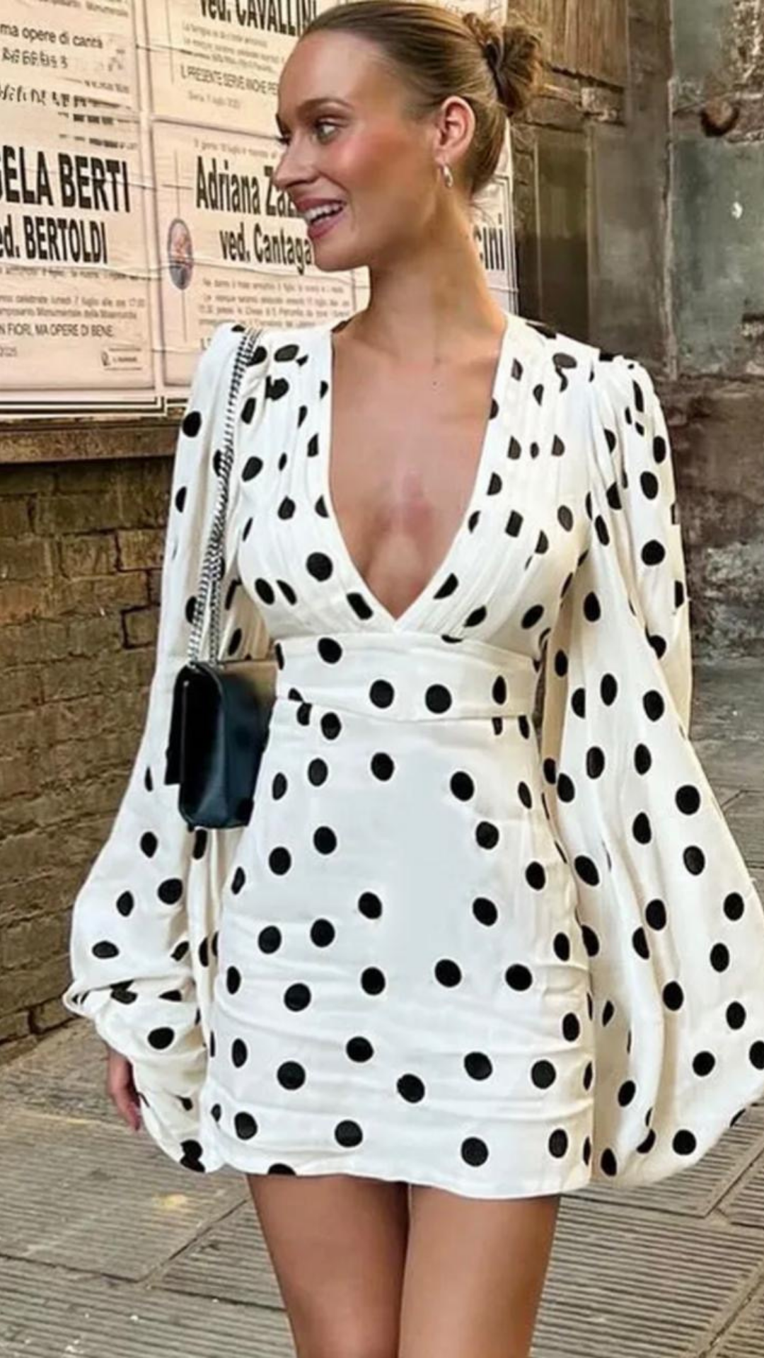 Paris Polka Mini Dress