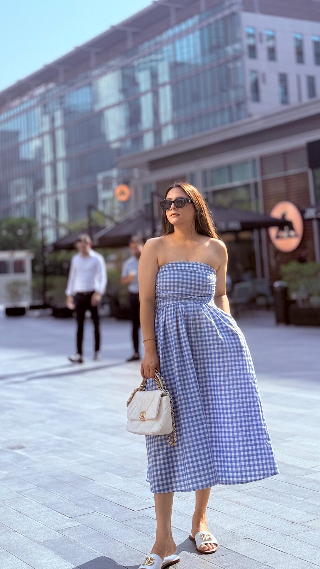 Plaid Tube Dress