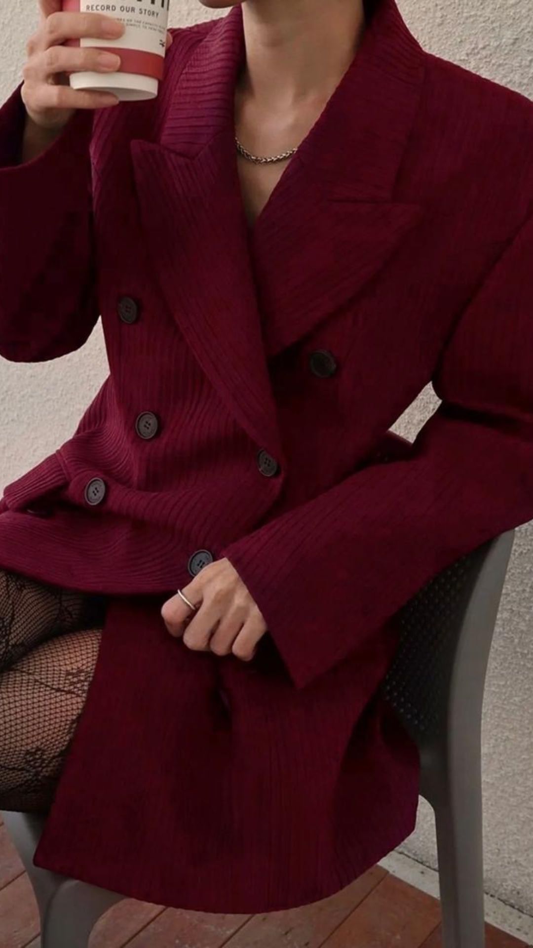 Double Breasted Blazer Coat