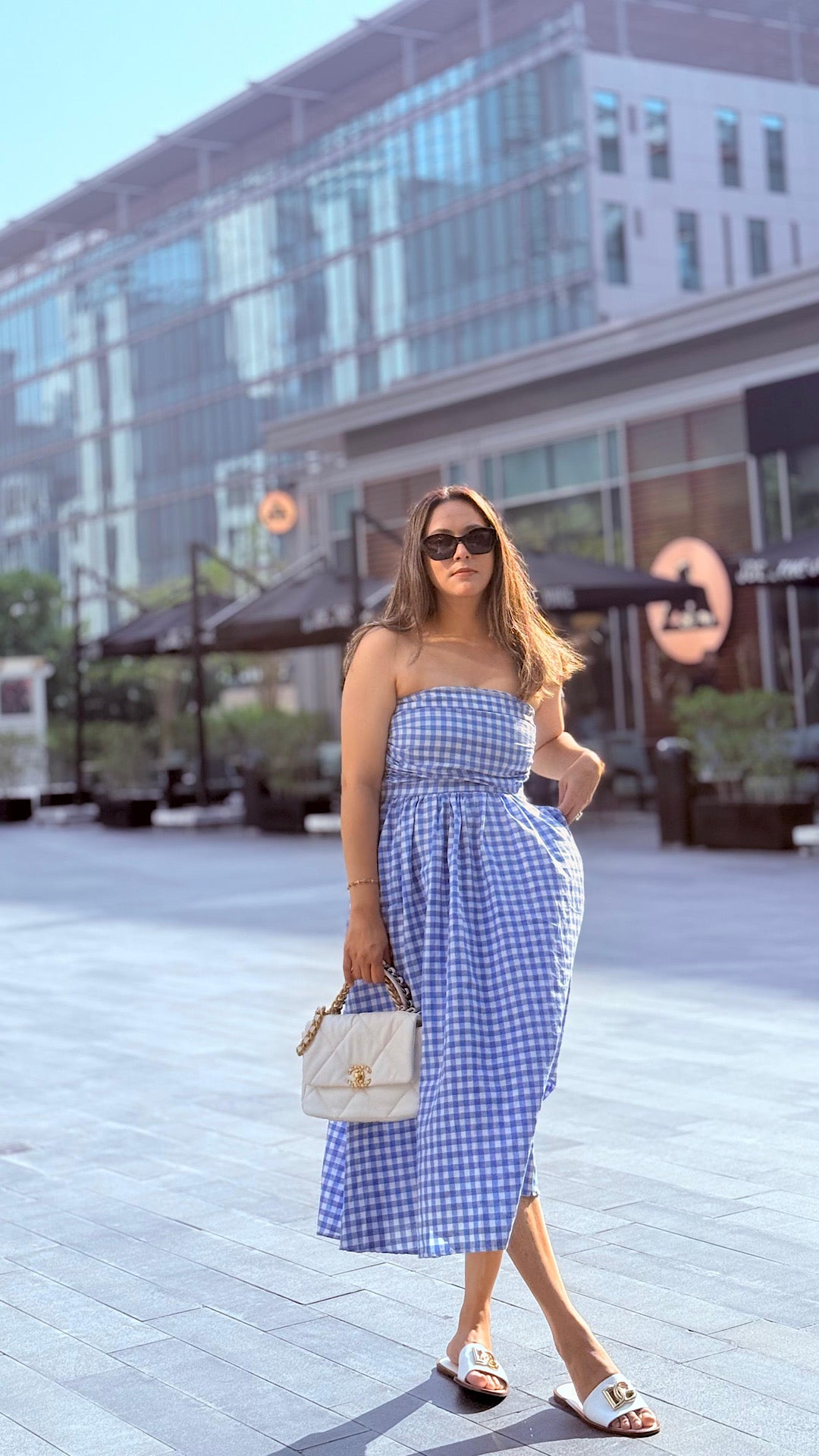 Plaid Tube Dress