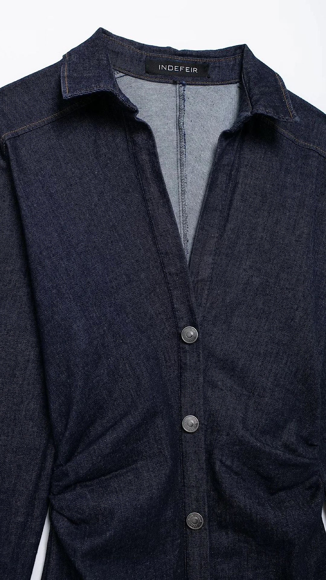 Denim Buttoned Dress