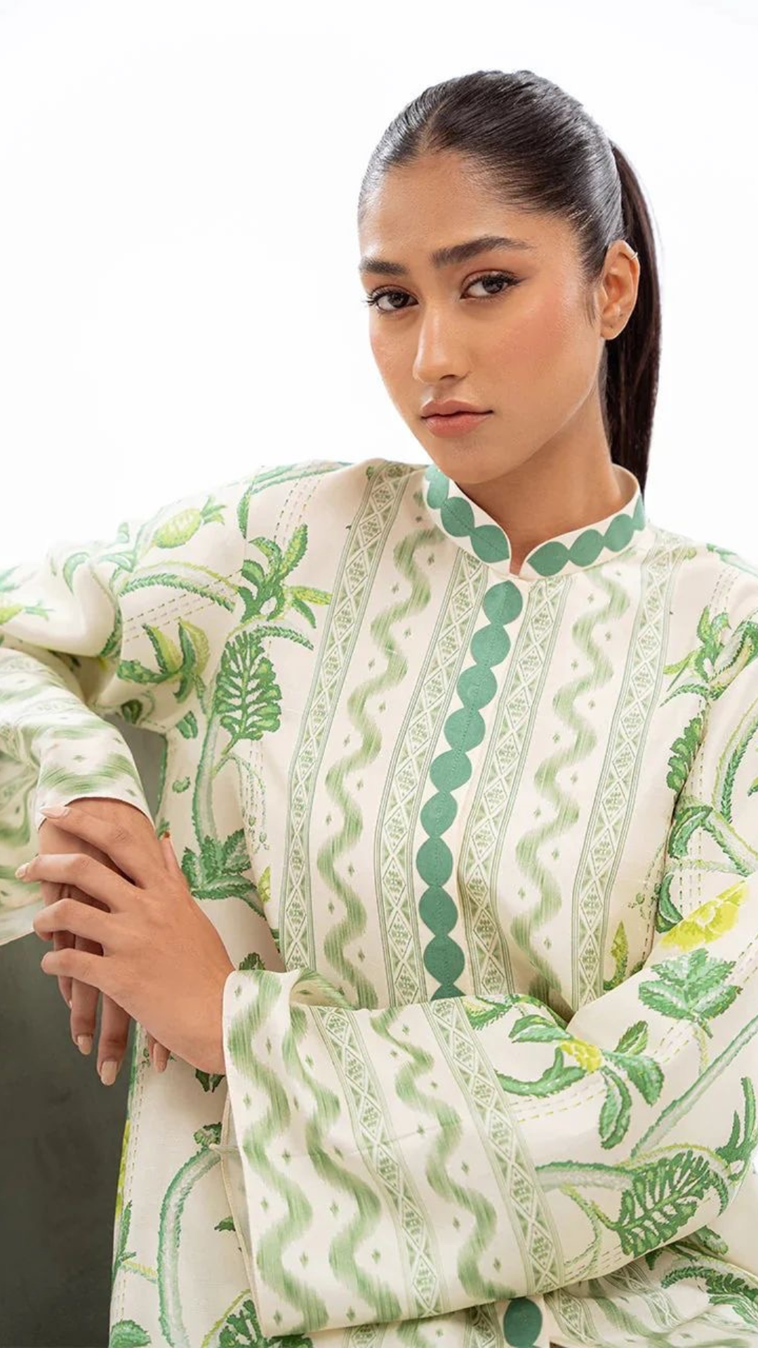 Tropical Kurta & Pant Set