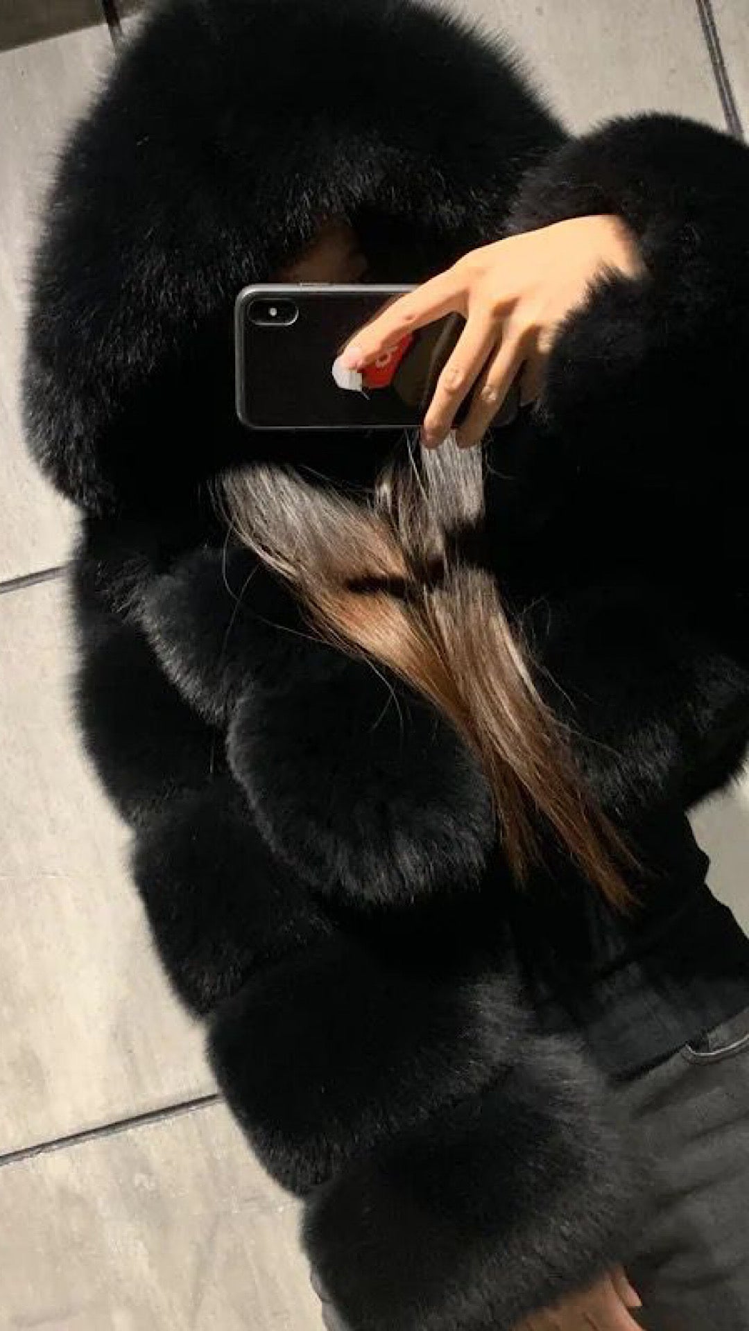 Hoodie Fur Jacket