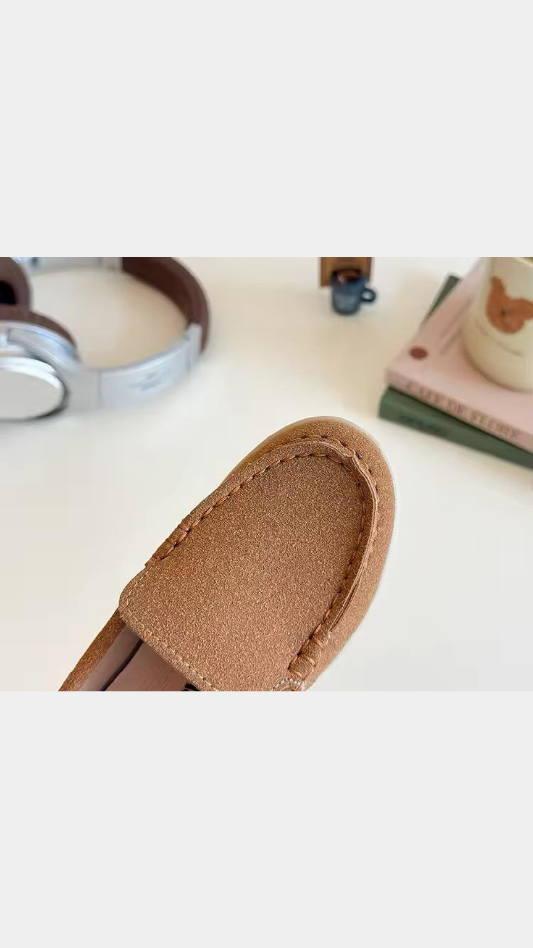 Suede loafers