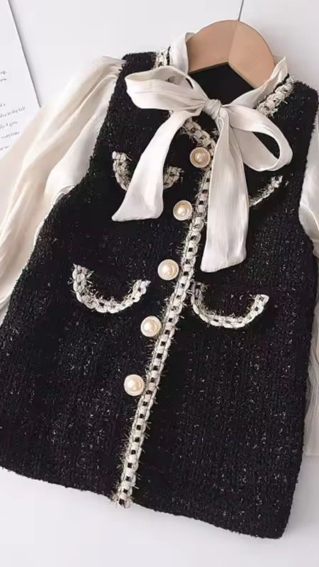Lil Houndstooth Tweed Dress