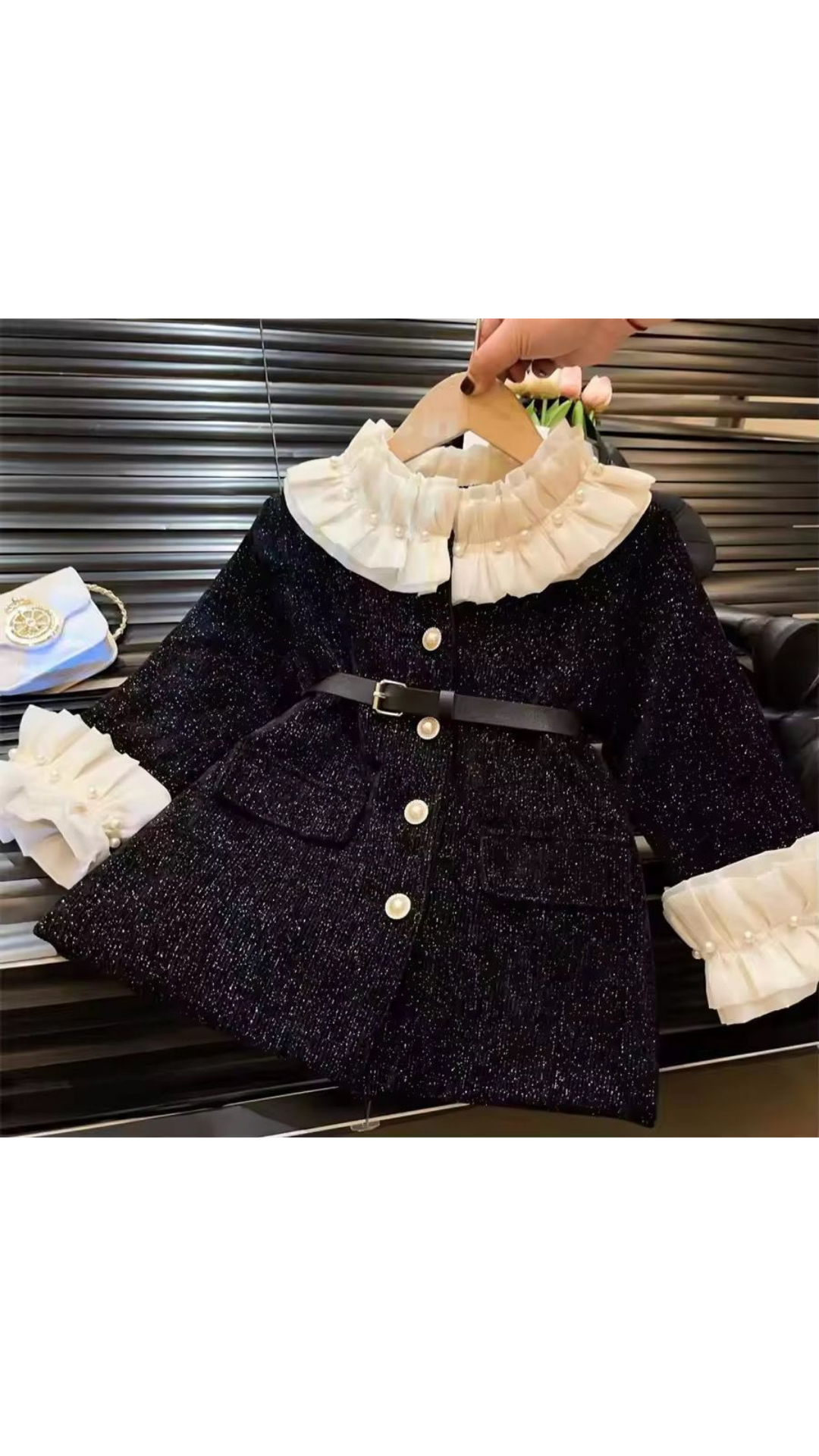 Ruffled Up Coat Dress