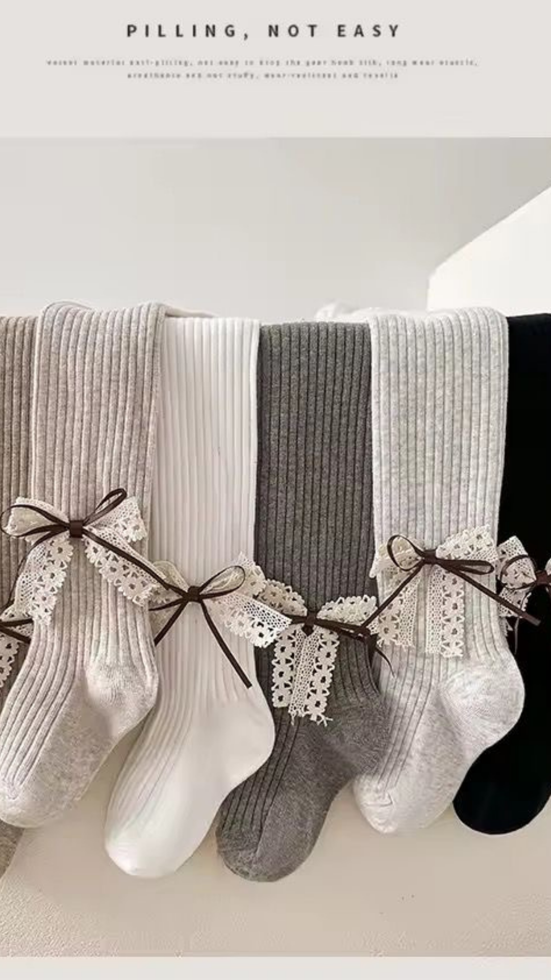 Bow Thick Stockings