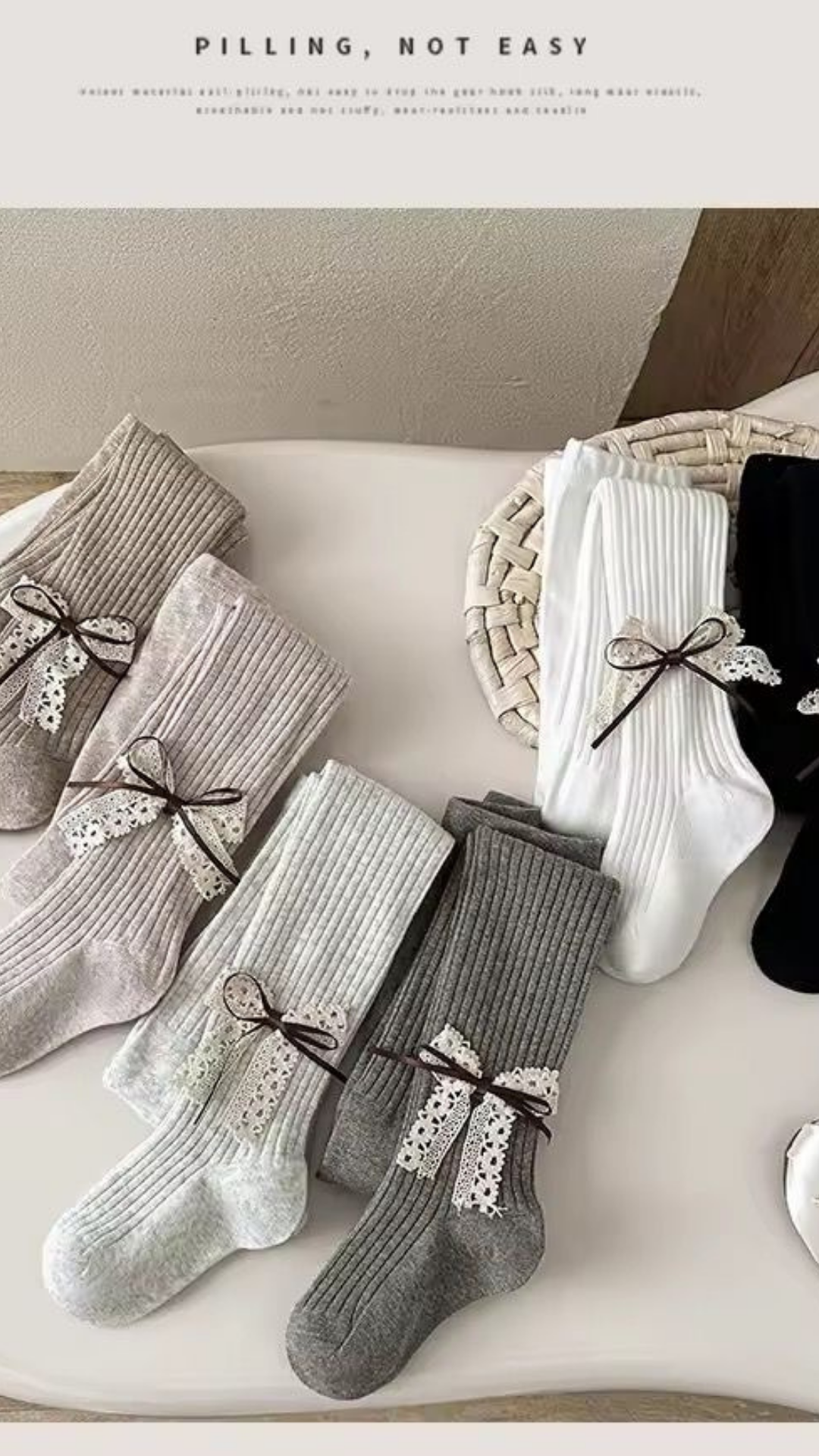 Bow Thick Stockings