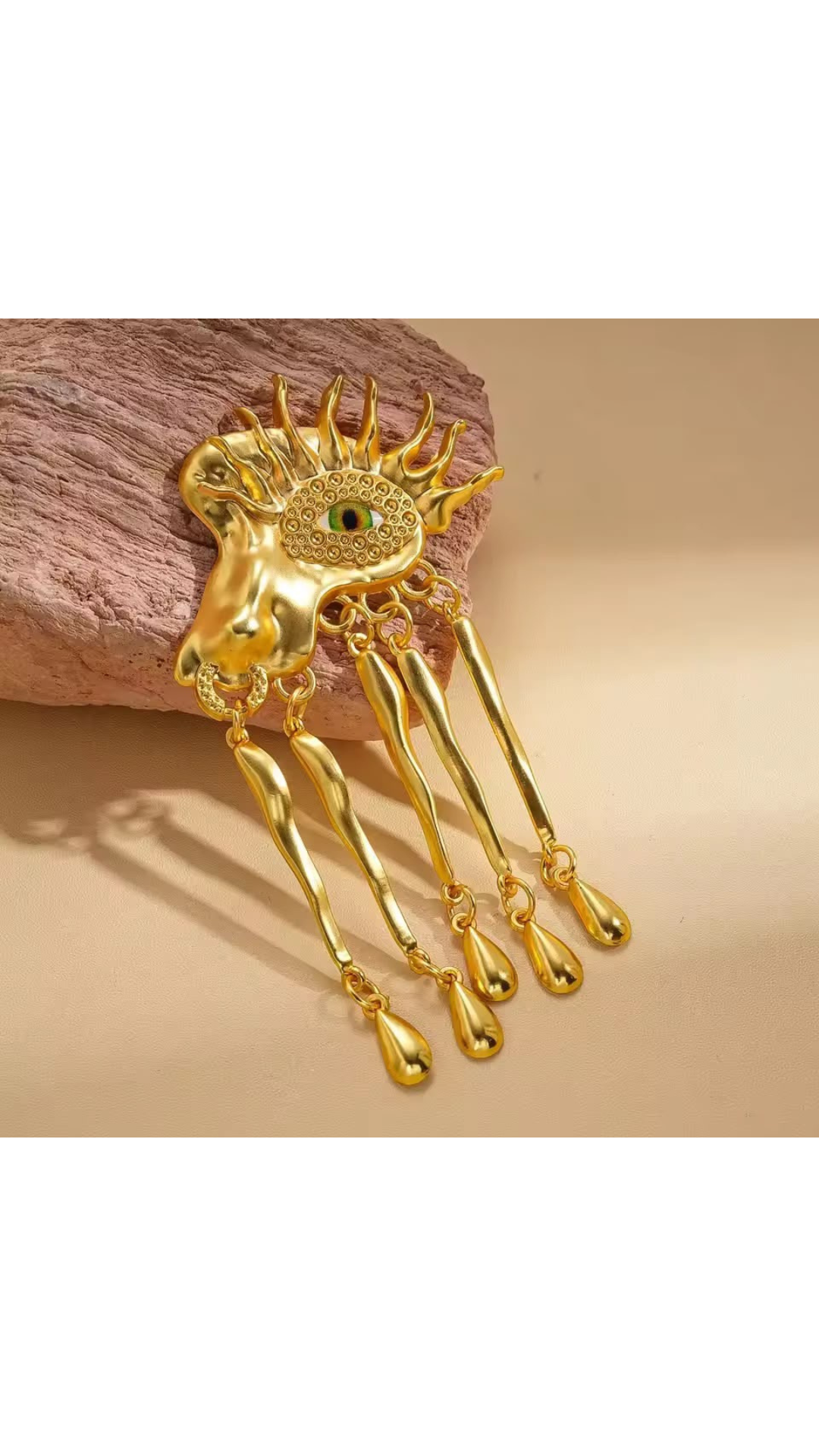 Evil eye brooch