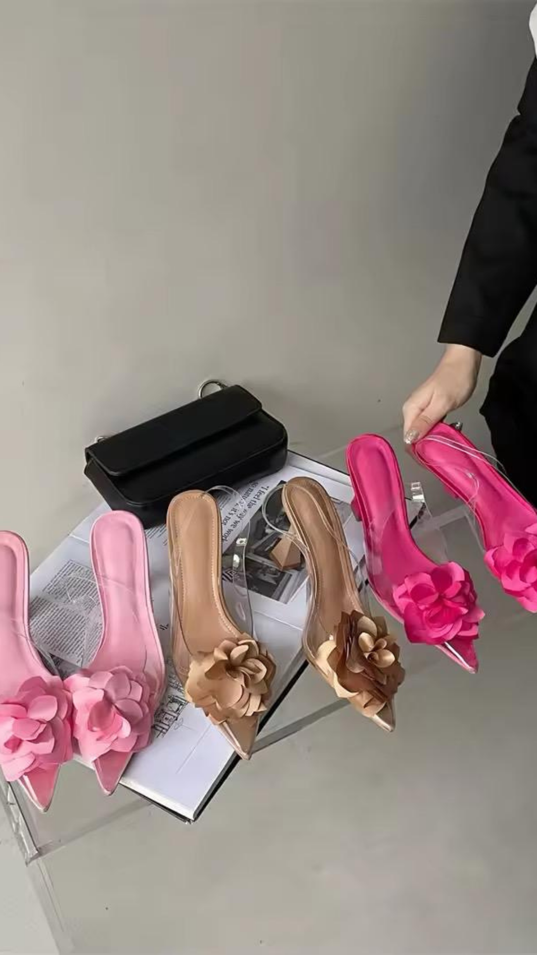 Floral Appliqués Heels