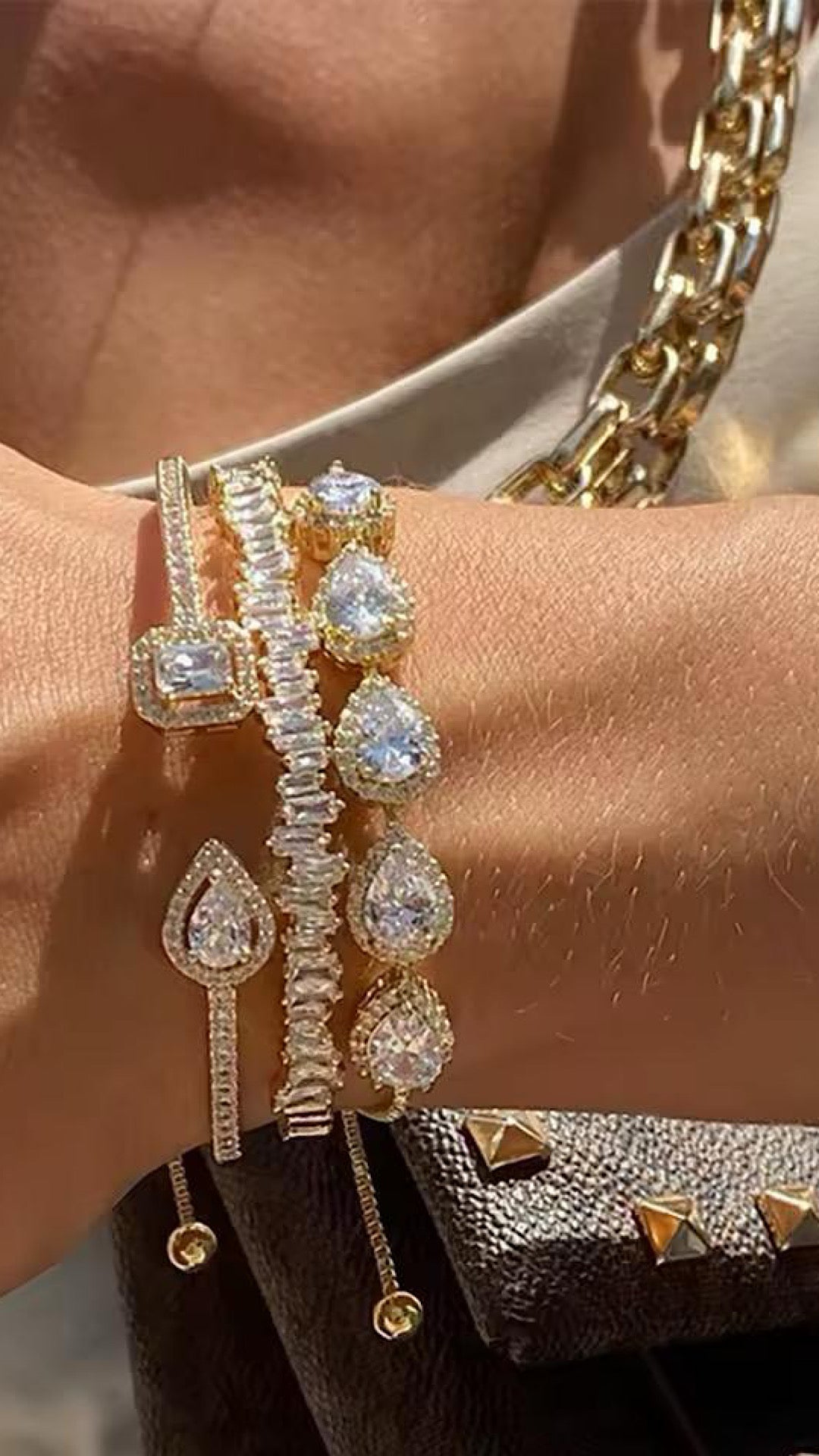Zirconia Stack Bracelets