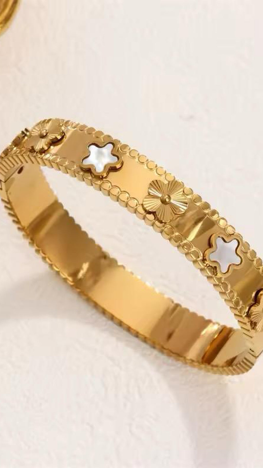 Flower Cuff Bracelet
