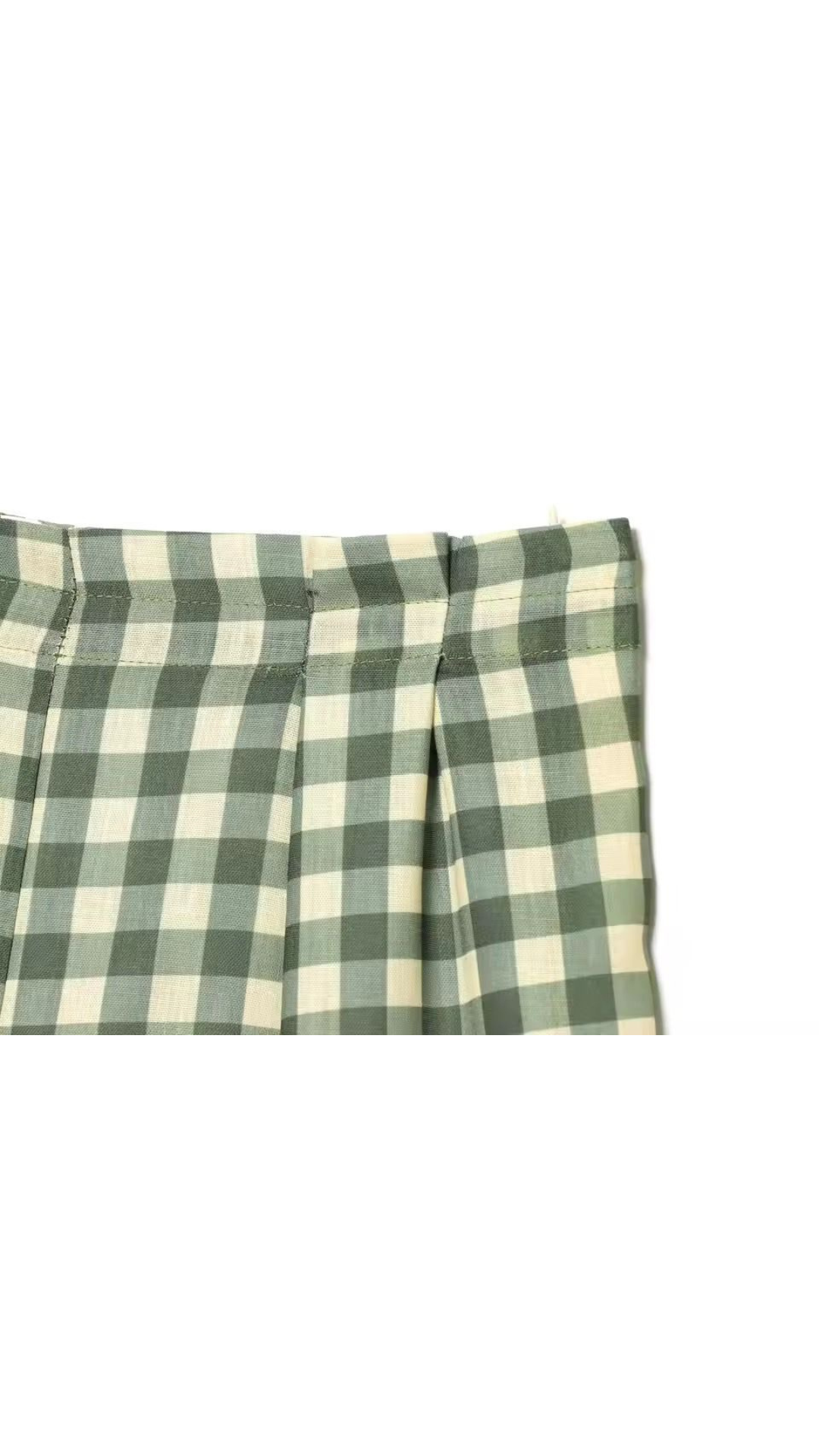 Plaid shorts set