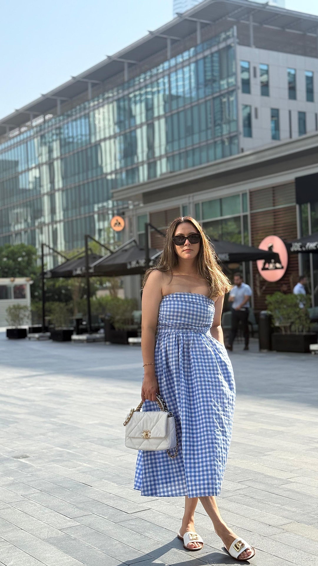 Plaid Tube Dress