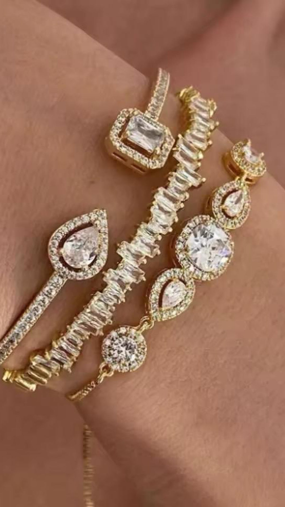 Zirconia Stack Bracelets