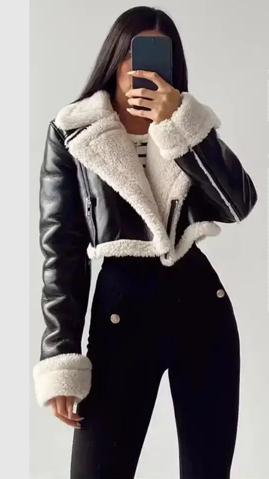 Faux Leather Jacket