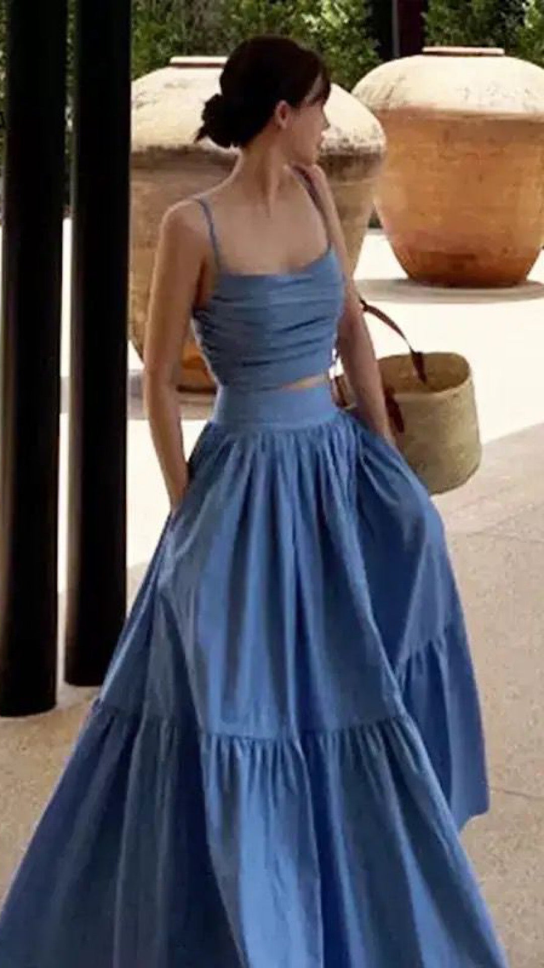Pleated Skirt Set
