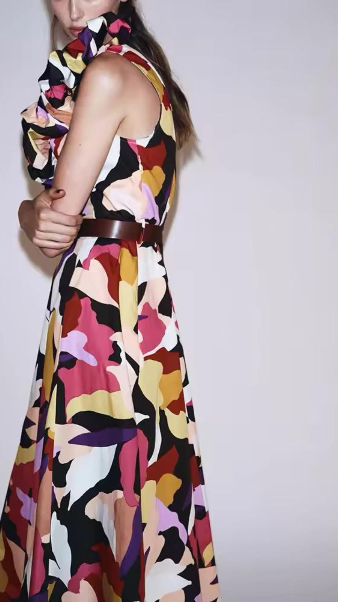 Aztec Ruffle Dress