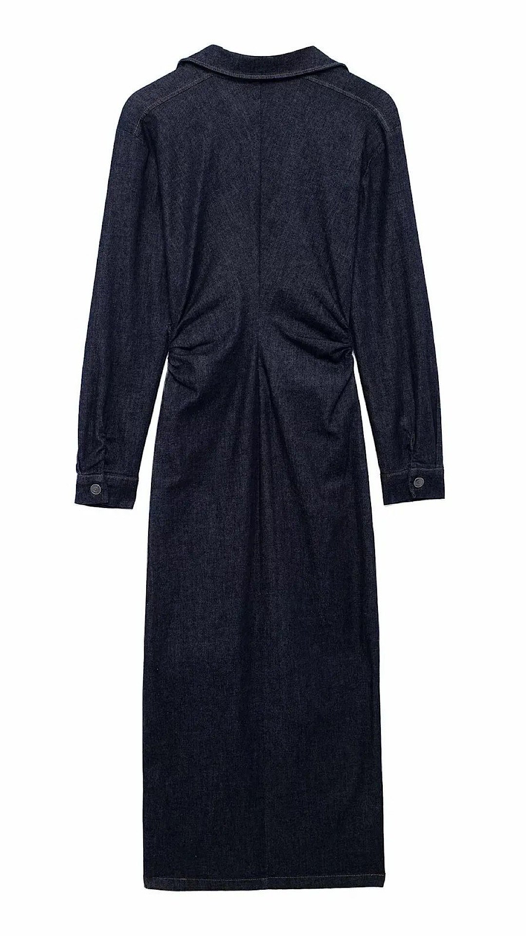 Denim Buttoned Dress
