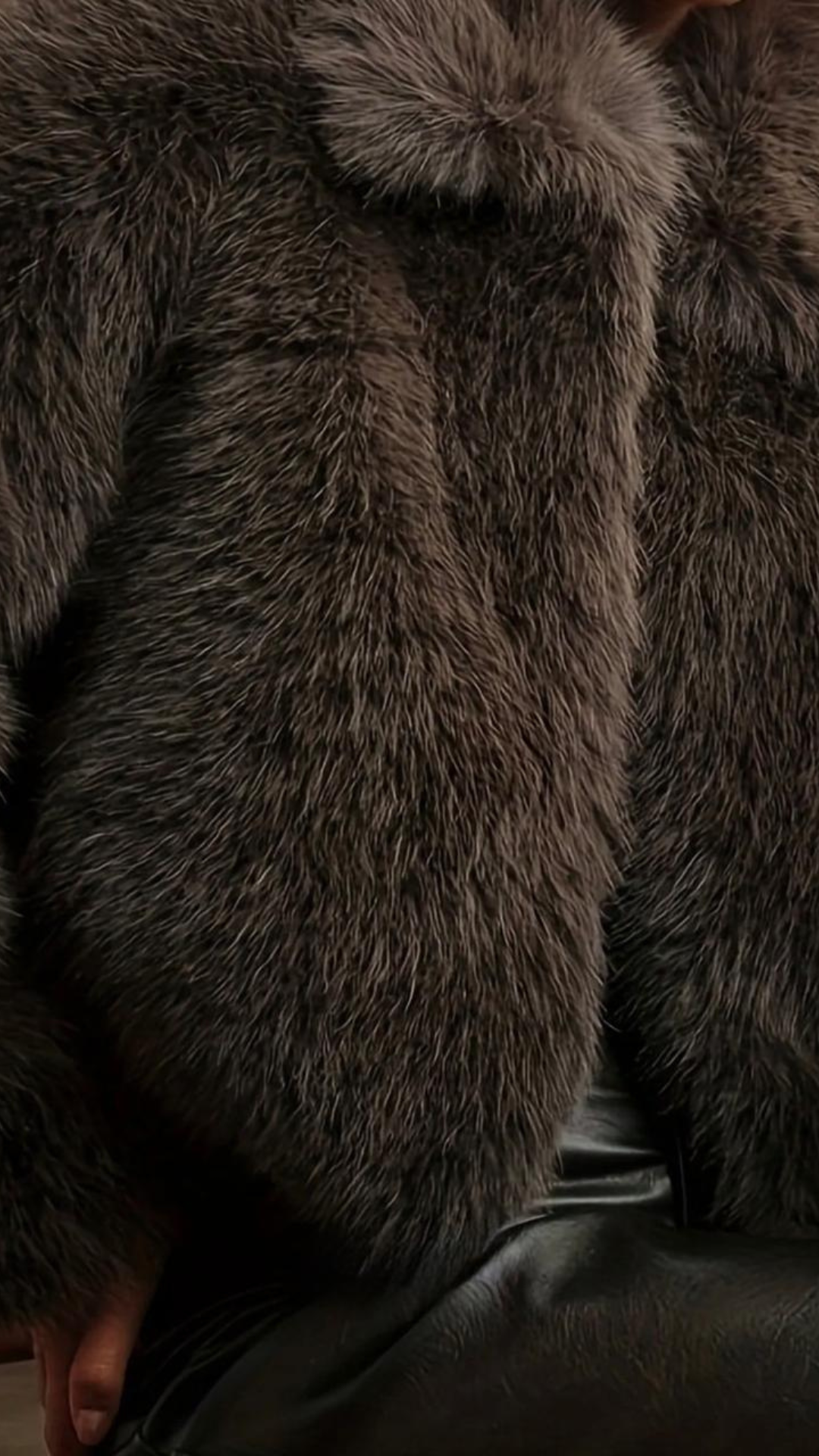 Zipper Fur Jacket