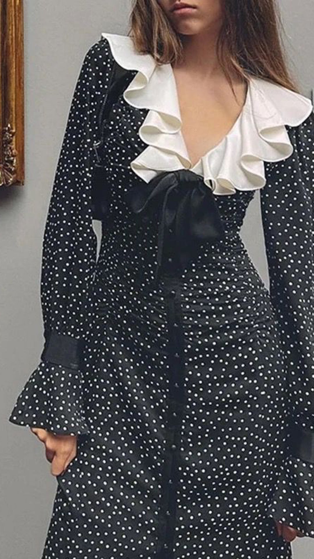 Printed Ruffle Dress