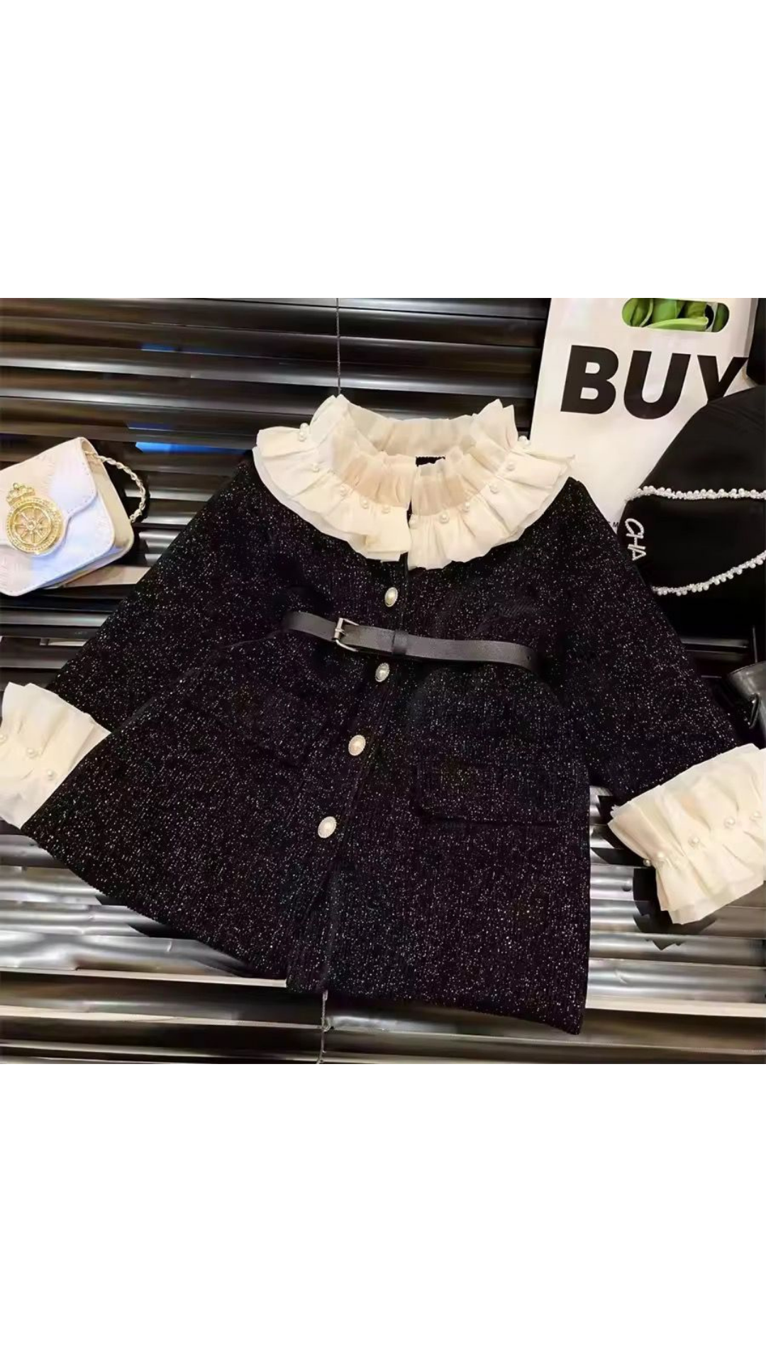 Ruffled Up Coat Dress
