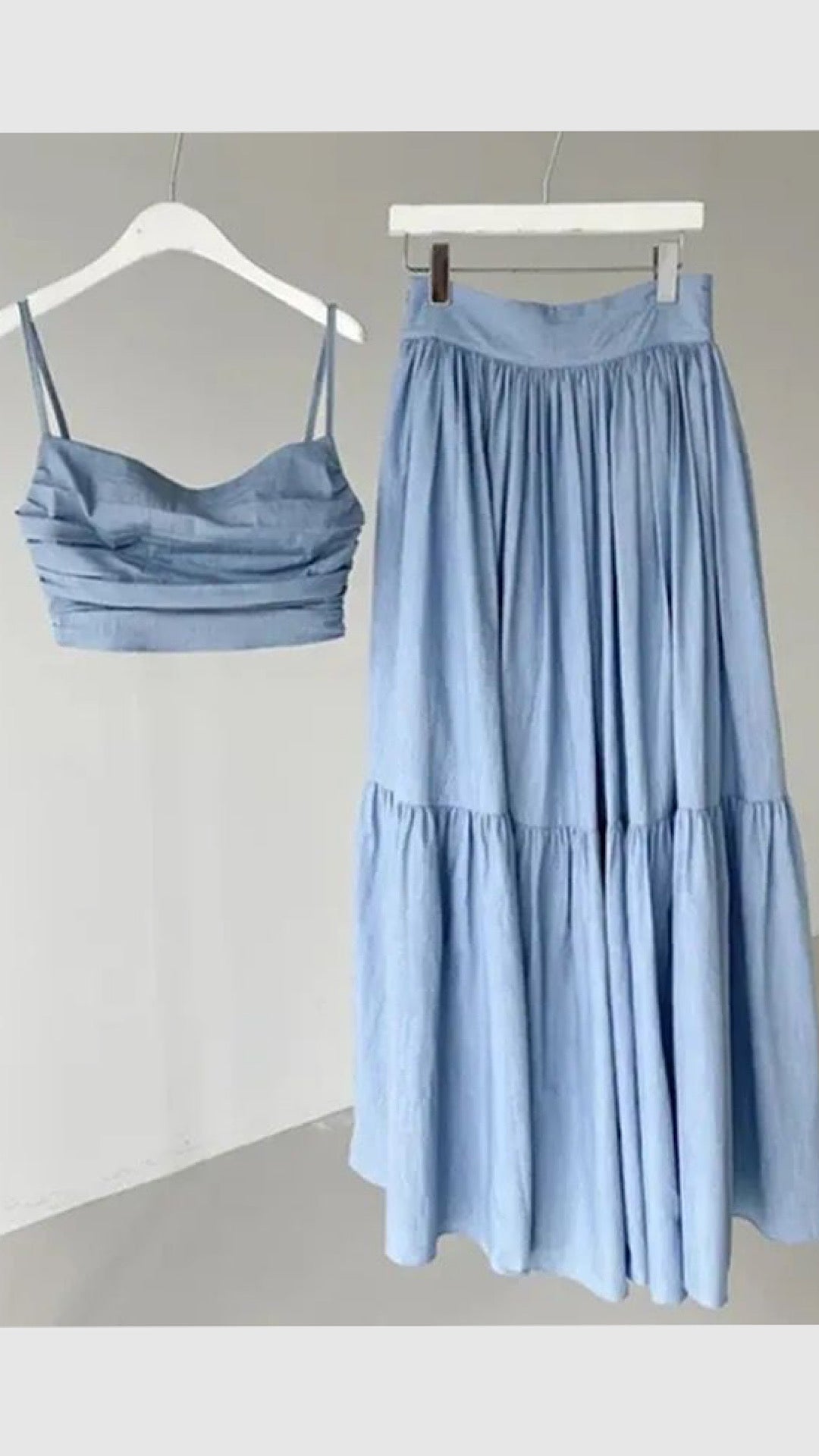 Pleated Skirt Set