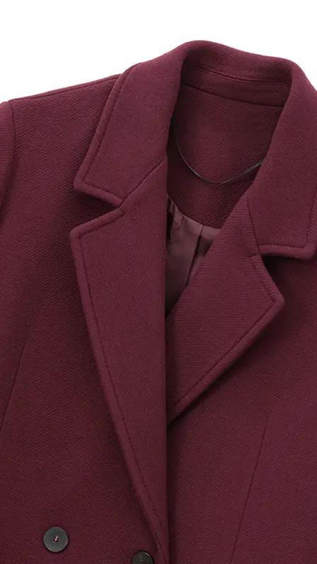 Wine Long Coat