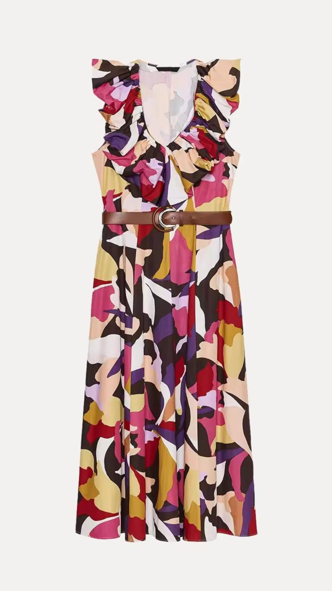 Aztec Ruffle Dress