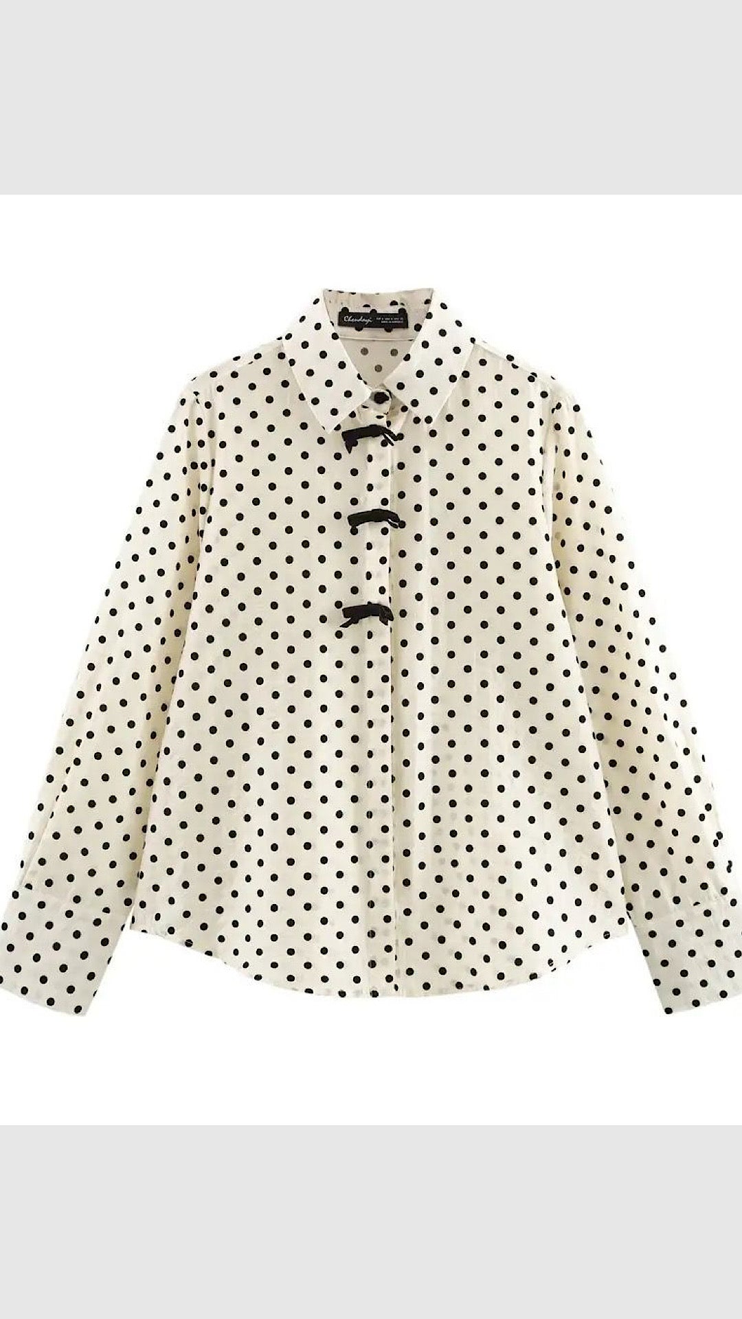 Dotted Elegance Blouse