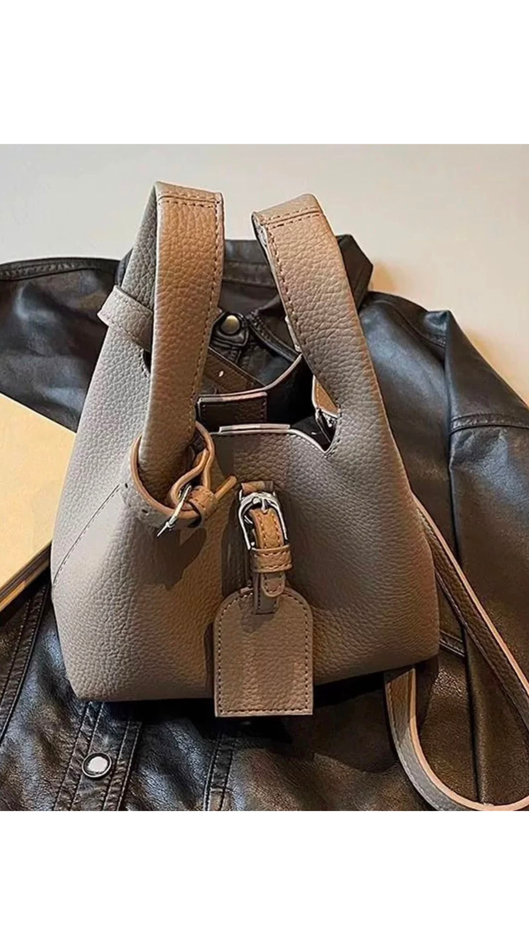 Buckle hand bag